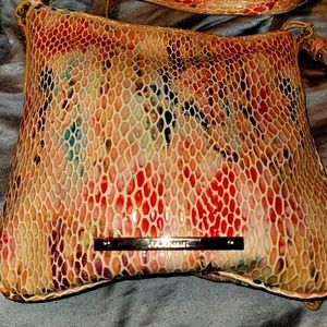 Brahmin Jody Crossbody Bag Multi Junie Embossed Snake Leather